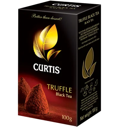 Curtis Truffle Black Tea Black Medium Leaf with Truffle Flavor and Cocoa Beans 100g