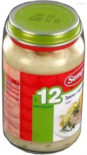 Semper Cod and Potato Puree for Children 12+ Months Glass Jar 200g — photo 5