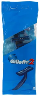Gillette-2 disposable razor with long handle 3 pcs — photo 2
