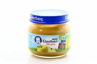 Gerber Fruit Puree Apple for Children from 4 Months Glass Jar 80g — photo 4