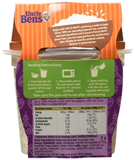 Uncle Bens® Rice Tikka Masala Spicy Microwave Ready Meal — photo 7