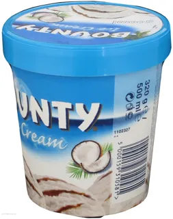 Bounty creamy ice cream with soft coconut pulp and chocolate layer 500ml — photo 5