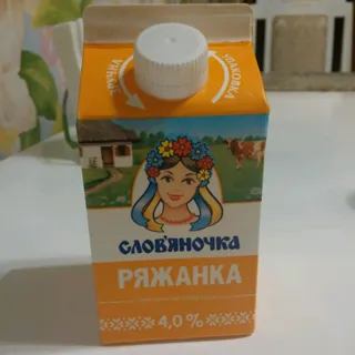Slavianochka Ryazhenka 4% 500g Carton — photo 10