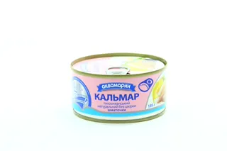 Akvamaryn Pacific Natural Skinless Squid 185g China — photo 2