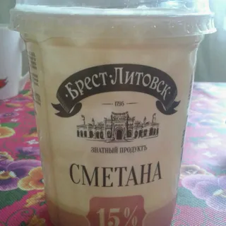 Brest-lytovsk Sour Cream 15%, 400 g — photo 3
