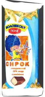 Voloshkove Pole sweet glazed curd cheese with chocolate glaze and vanilla aroma 26% 36g — photo 3