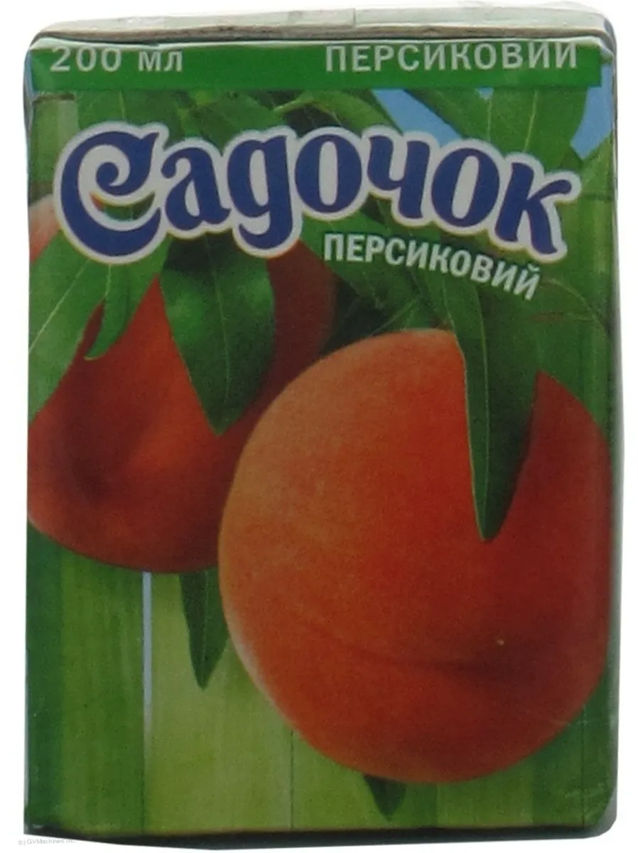 Сік Садочок Персиковий З М’Якоттю Стерилізований 0.2л