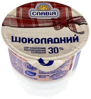 Slavia processed chocolate cheese 30% plastic cup 100g — photo 2