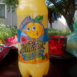 Obolon Zhyvchyk Apple Juice-Containing Drink Non-Carbonated Plastic Bottle 1L — photo 9