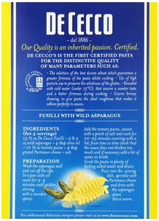 De Cecco Pasta, Fusilli, 16 oz (5 pack) — photo 11