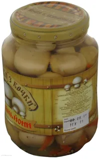 Marinated Mushrooms 450ml Glass Jar — photo 2