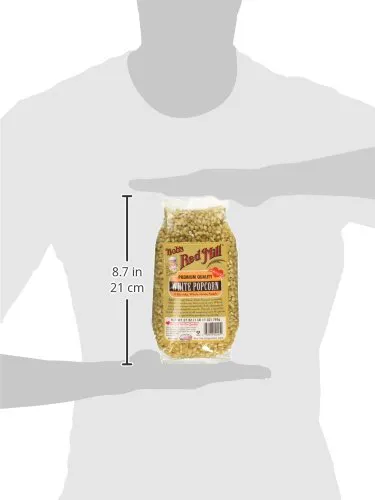 One 27 oz (765 g) bag Bobs Red Mill Premium Quality White Popcorn