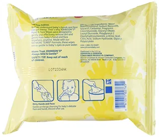 Johnsons Baby Hand and Face Wipes, 25 pcs — photo 7