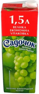 Sadochok Clear Apple-Grape Nectar 1.5L — photo 4