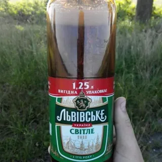 Lvovskoe Light Beer 3.7% Plastic Bottle 1.25L — photo 3