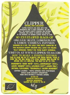 Clipper Uprising & Shine Organic Mate with Lemongrass and Lemon Verbena Infusion — photo 3