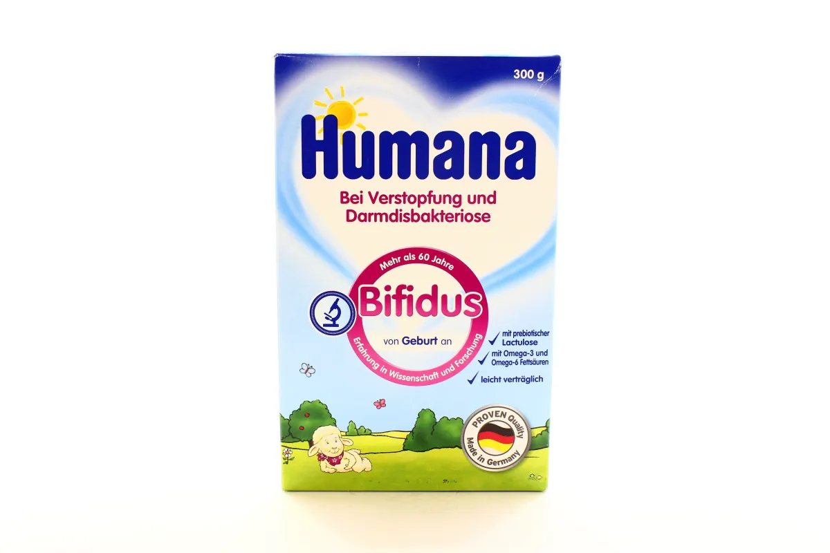 Humana Bifidus Milk Formula with Prebiotic Lactulose Dry Baby 300g
