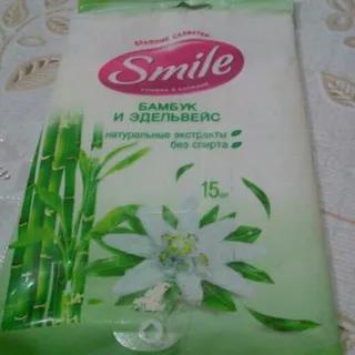 Wet Hygienic Wipes Lemongrass and Lime 15pcs/Pack — photo 2