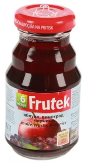 Frutek Apple, Grape & Blueberry Nectar Children's 125ml Glass Bottle — photo 8
