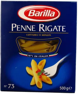 Макарони Barilla Penne Rigate №73 картон 500г — фото 6