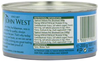 John West Tuna Steak in Brine 200g (pack of 12) — photo 7