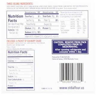 St. Dalfour On The Go, Ready to Eat Three Bean with Corn, 6.2 oz Cans (6 Pack) — photo 8
