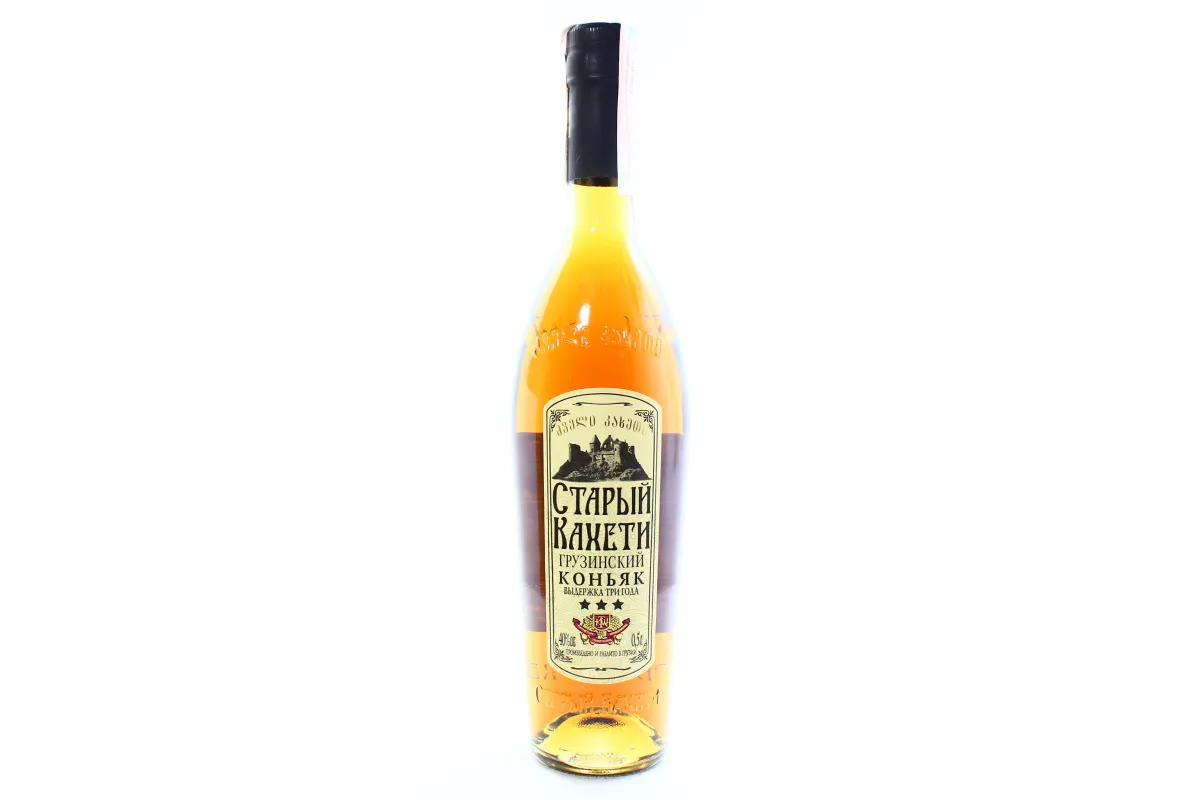 Stary Kakheti Cognac 3 Stars Glass Bottle 0.5L