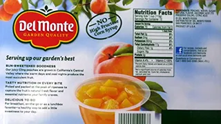 Del Monte Diced Peach Fruit Cup Snacks, 4 oz, 12 Count — photo 2