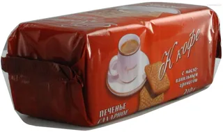 Roshen Coffee Biscuits Butter Vanilla Flavor 210g — photo 4