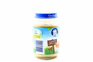 Gerber Grape-Apple Puree with Cottage Cheese No Sugar Added with Vitamin C for Children from 6 Months Glass Jar 190g — photo 2