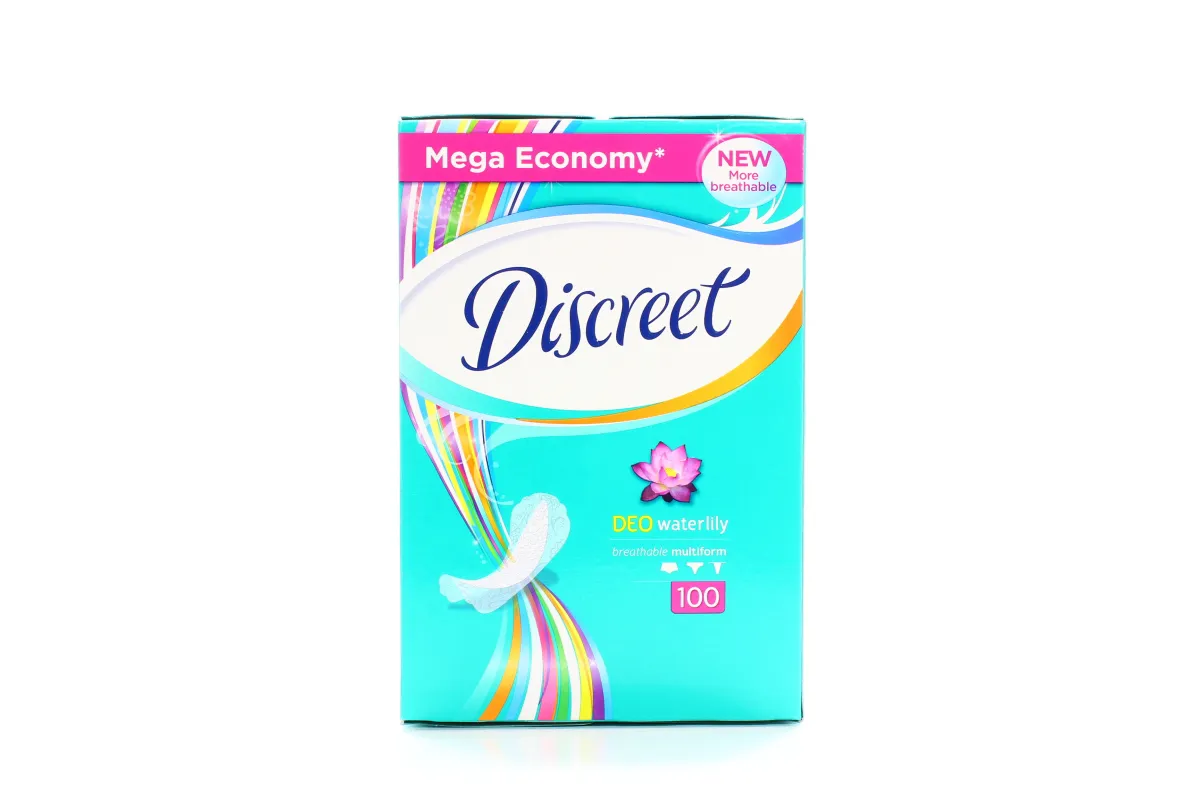 Discreet Deo Daily Pads Water Lily Multiform Hygiene 100pcs