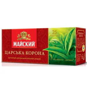 Maysky Black Tea Tsarskaya Korona 25 Bags — photo 10