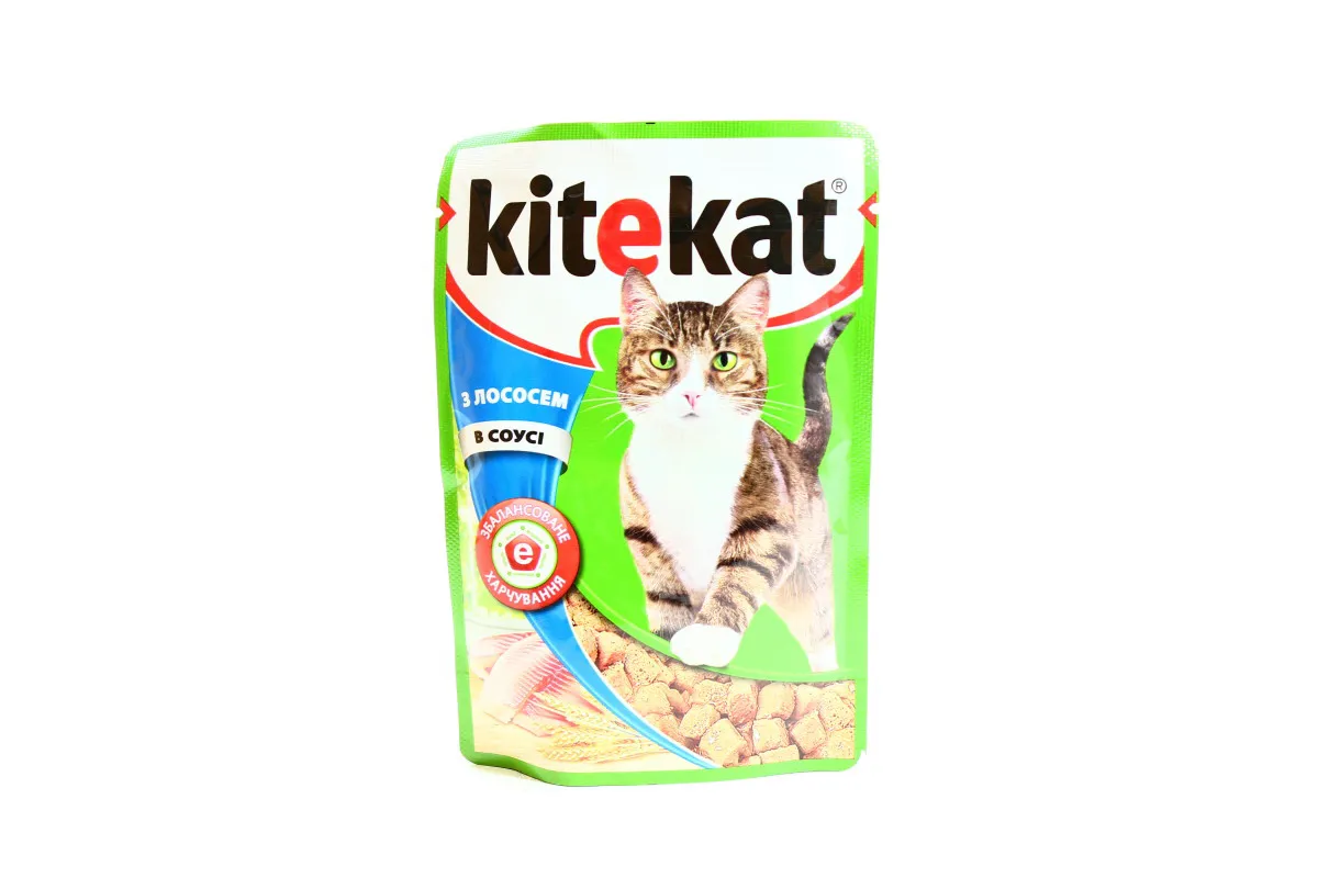 Kitekat Wet Cat Food with Salmon in Sauce 100g