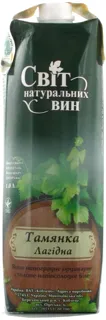 White Wine Svit Naturalnykh Vyn Tamyanka Gentle Grape Ordinary Table Semi-sweet 12% Tetrapak 1000ml — photo 4