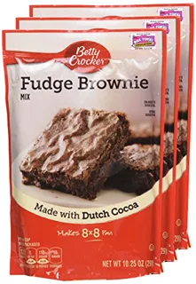 Betty Crocker Fudge Brownie Mix, 10.25 oz bag (Pack 3) — photo 2