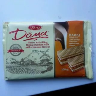 Doma Wafers Baked Milk Chocolate 100g — photo 2