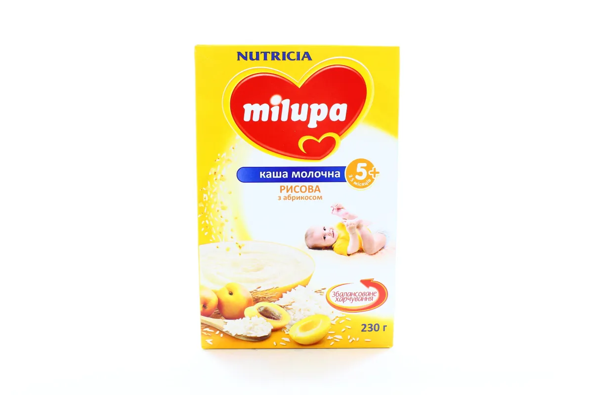 Milupa milk rice porridge with apricot for children from 5 months 230g