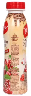 Dolce Fruit Basket Yogurt Cherry 300g 2.5% Bottle — photo 3