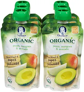 Gerber Organic Third Foods Fruit - Pear Mango and Avocado - 4.23 oz - 6 mo — photo 4