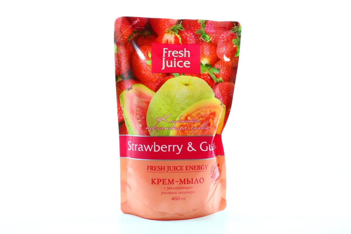 Fresh Juice Strawberry and Guava Cream Soap 460ml
