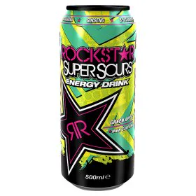 Rockstar Супер Sours енергетичний напій зі смаком зеленого яблука