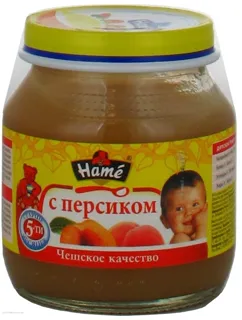 Hame Apple and Peach Puree Glass Jar 125g — photo 3