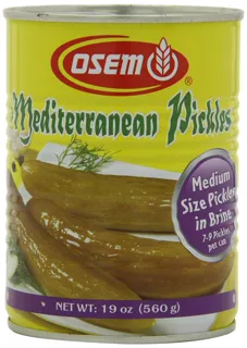 Osem Mediterranean Pickles in Brine, Medium, 19 oz (Pack 12) — photo 13