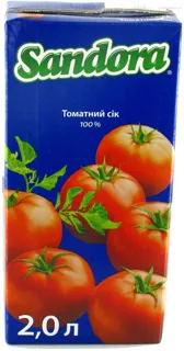 Sandora Tomato Juice with Salt Tetra Pak 2L — photo 3