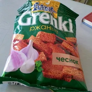 Flint Garlic Flavor Croutons Flow Pack 80g — photo 2
