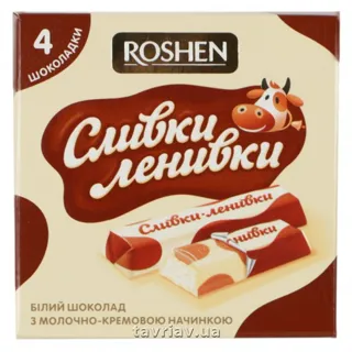 Roshen Lazy Cream White Chocolate 50g — photo 4