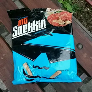 Snekkin Wheat-Rye Crackers Crab Flavor with Creamy Sauce 80g — photo 4