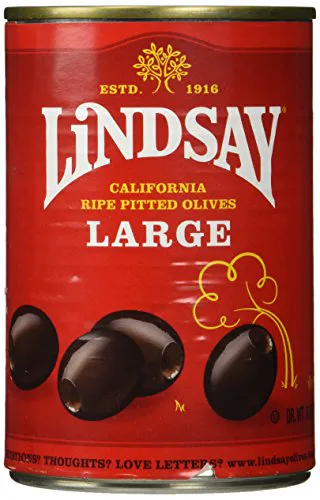 Lindsay Каліфорнія великі стиглі оливки без кісточок, 6 унцій