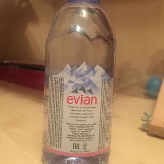 Evian still mineral water plastic bottle 0.33L — photo 9