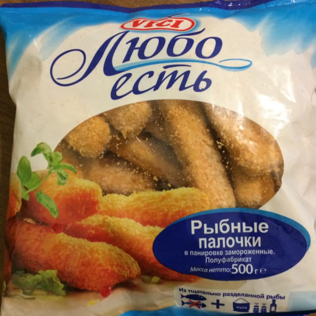 Vici Fish Sticks in Breadcrumbs Frozen 500g